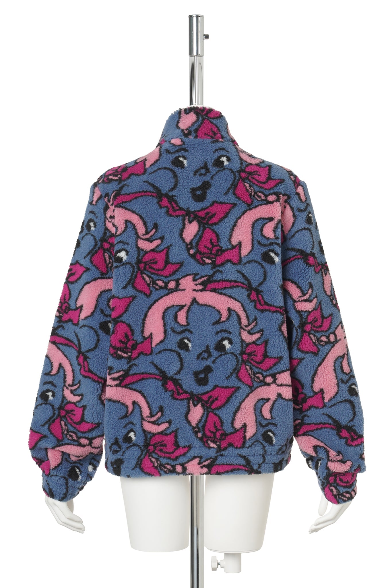 CHEEKY GIRL FITTED FLEECE / BLUE AND PINK