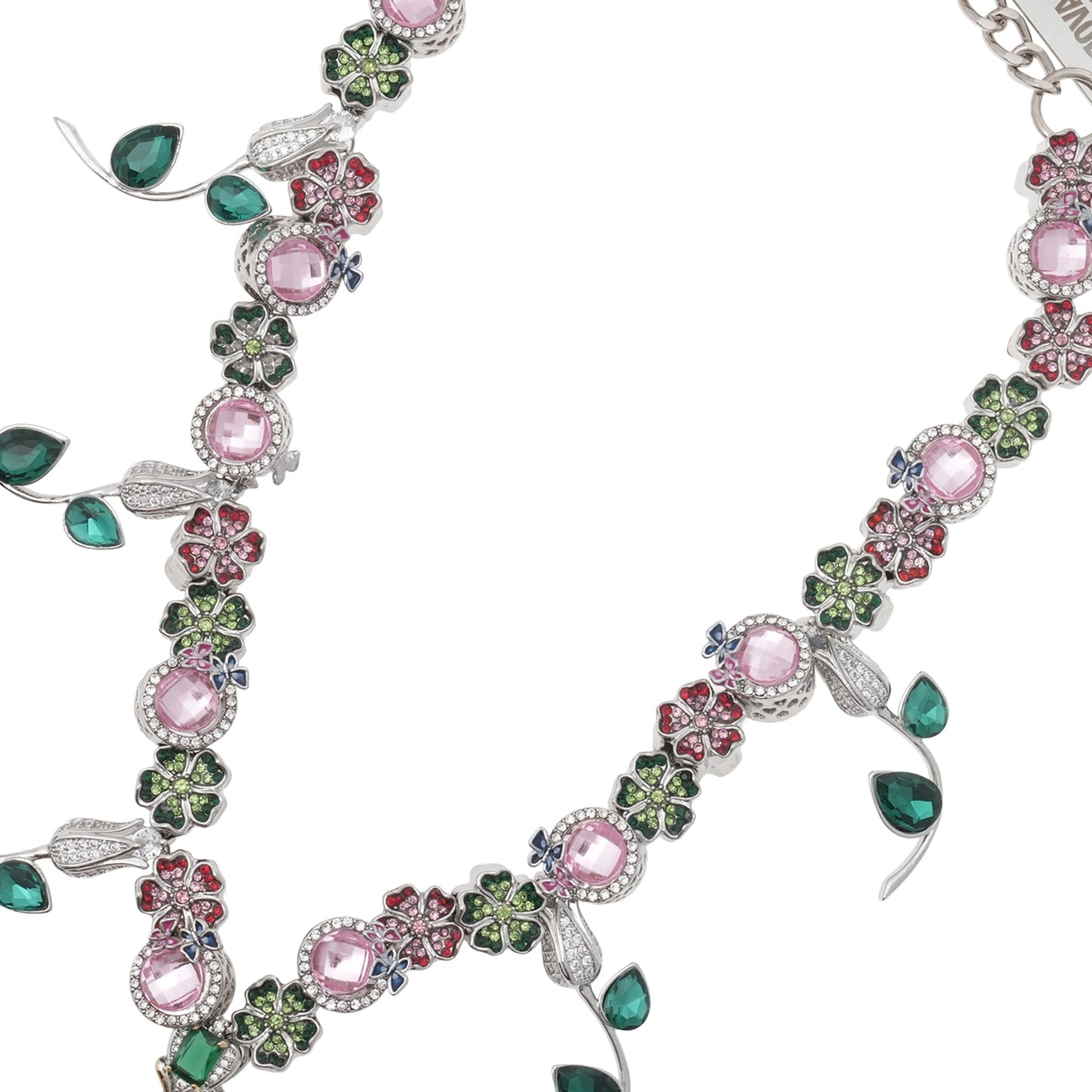 COOEY CLOVER CHARM NECKLACE / MULTI