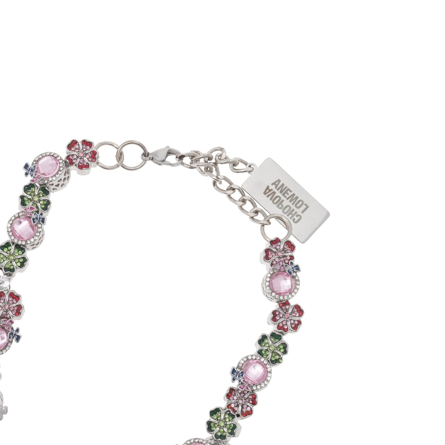 COOEY CLOVER CHARM NECKLACE / MULTI