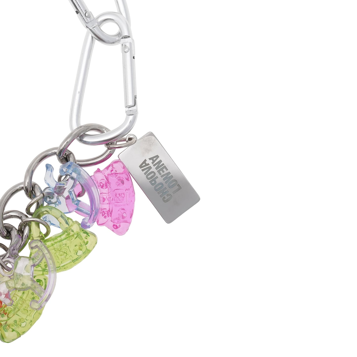 SHOPAHOLIC CARABINER NECKLACE / MULTI