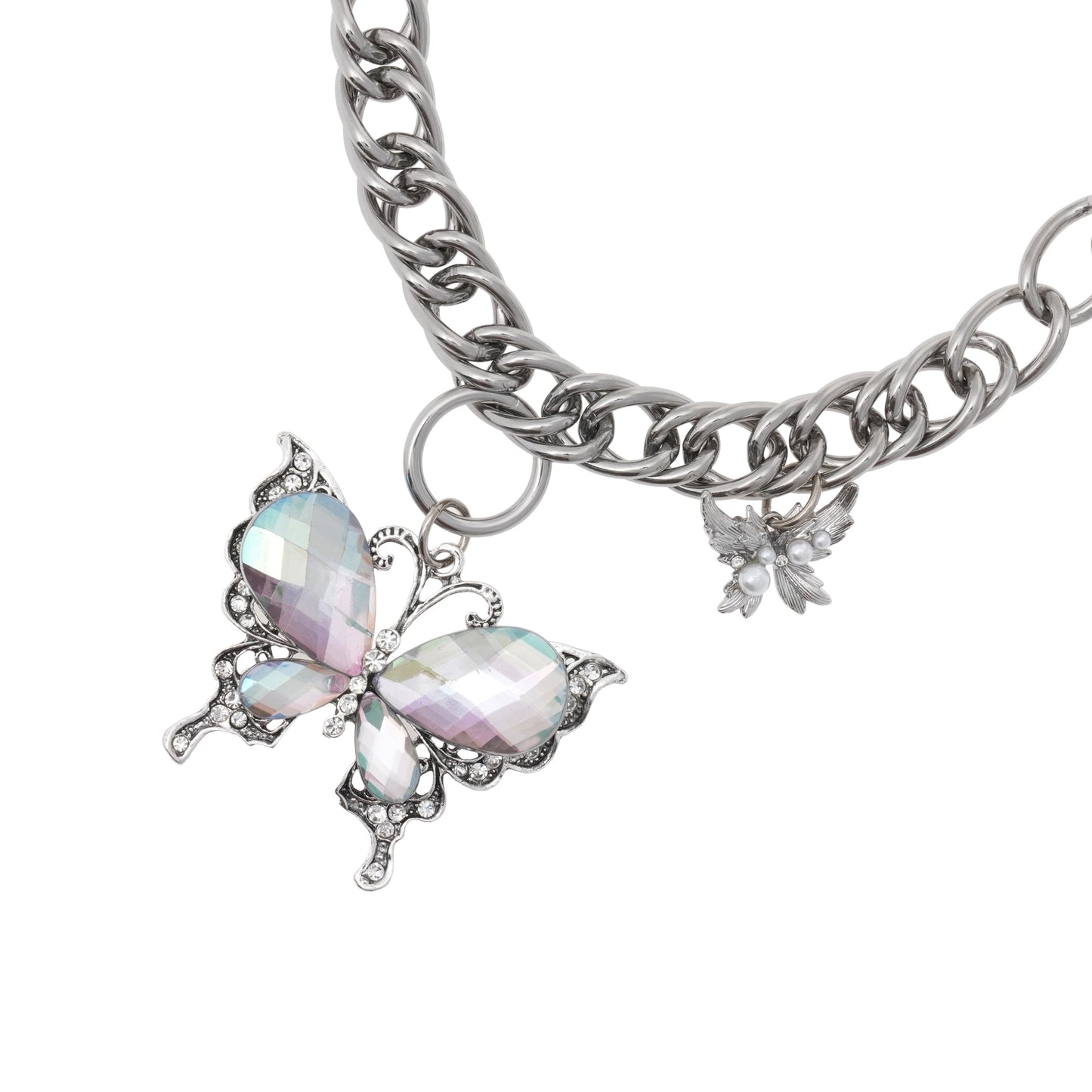 DOUBLE BUTTERFLY NECKLACE / N/A