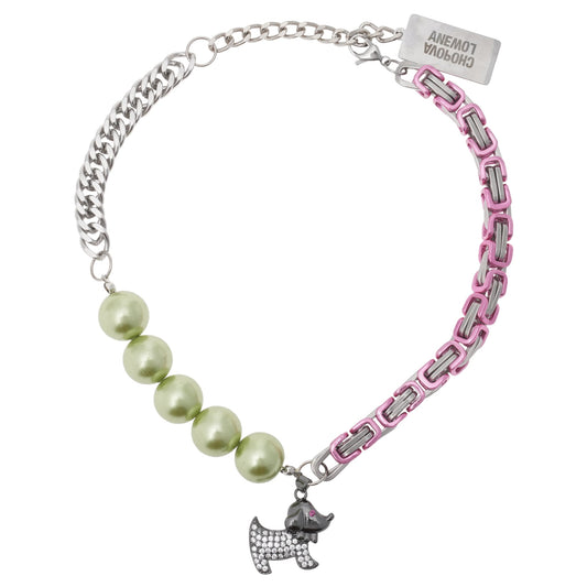 PATCHWORK CHARM NECKLACE / MULTI