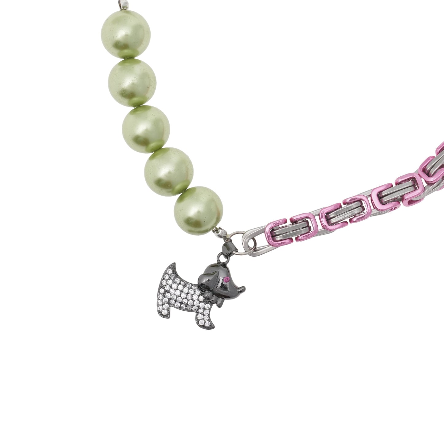 PATCHWORK CHARM NECKLACE / MULTI