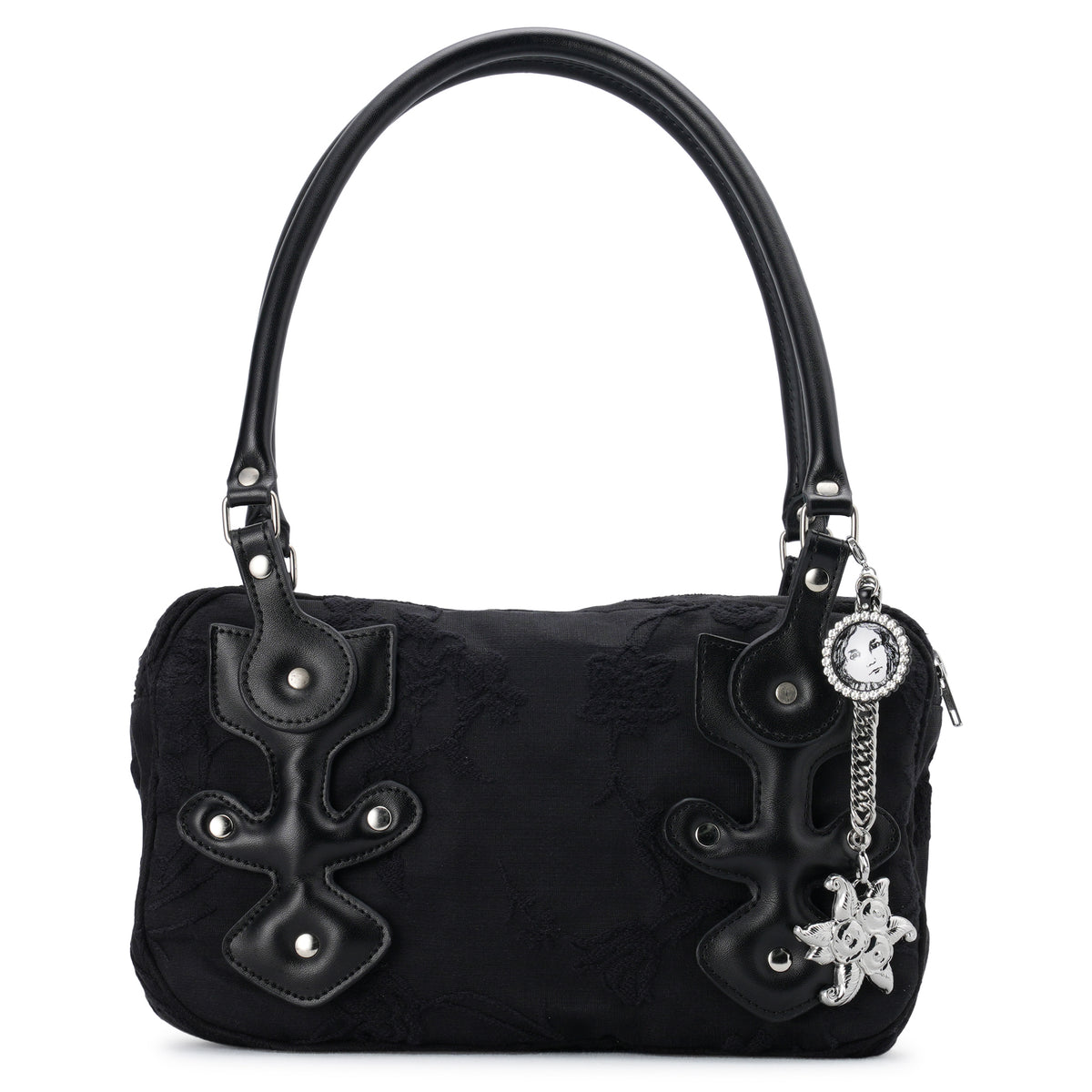 MISSISH FLORAL BAG / BLACK