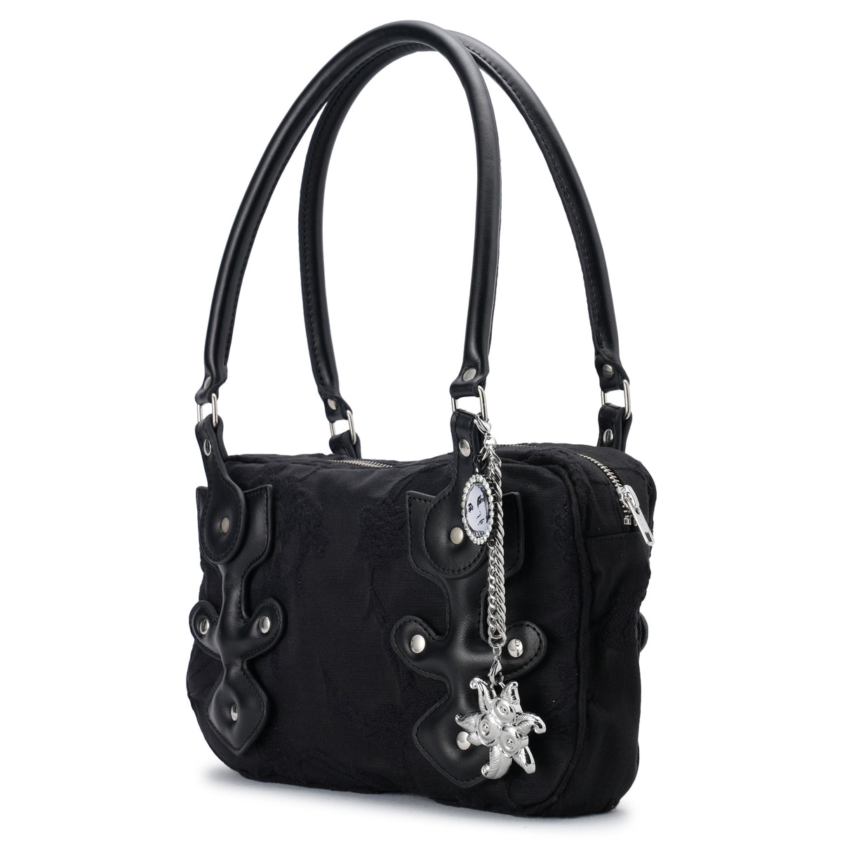 MISSISH FLORAL BAG / BLACK
