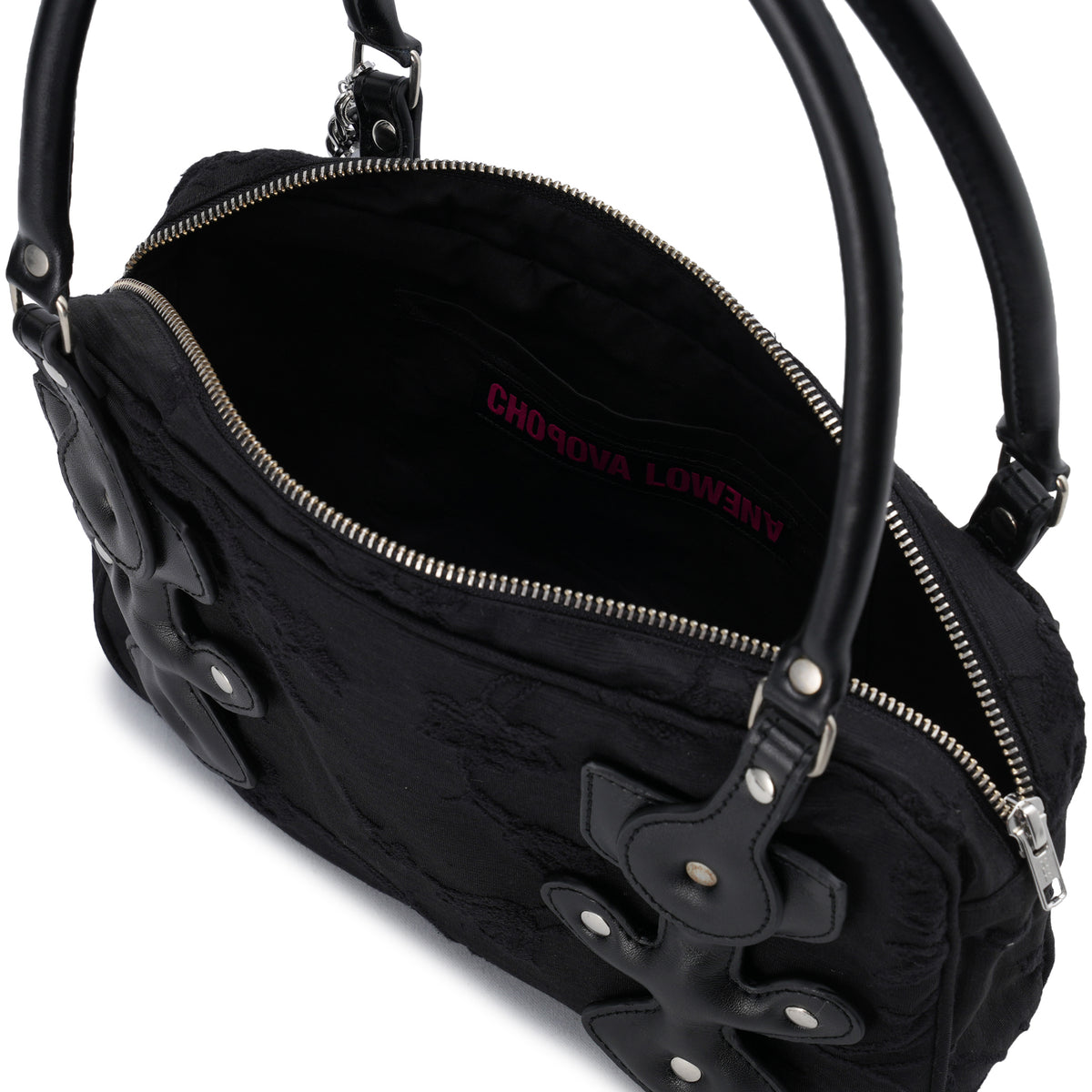 MISSISH FLORAL BAG / BLACK