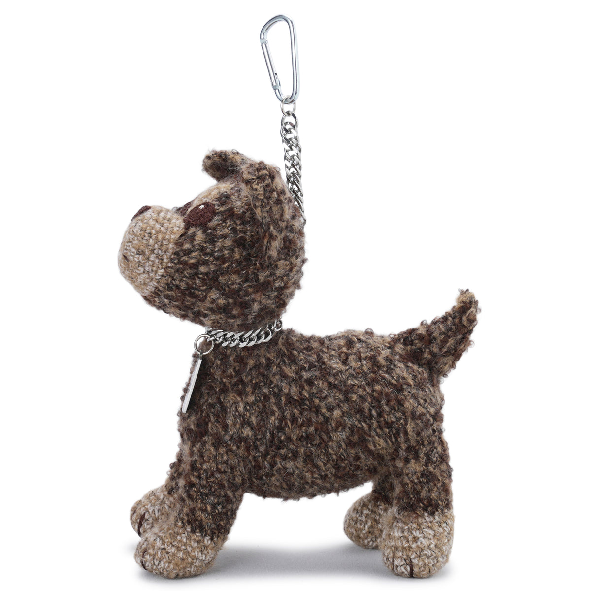 PUPPY PET KEY CHAIN / BROWN