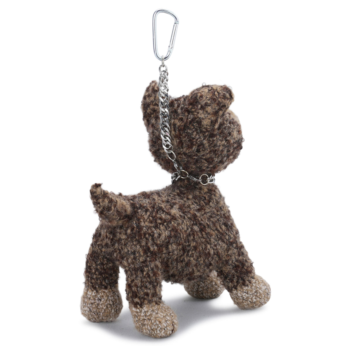 PUPPY PET KEY CHAIN / BROWN
