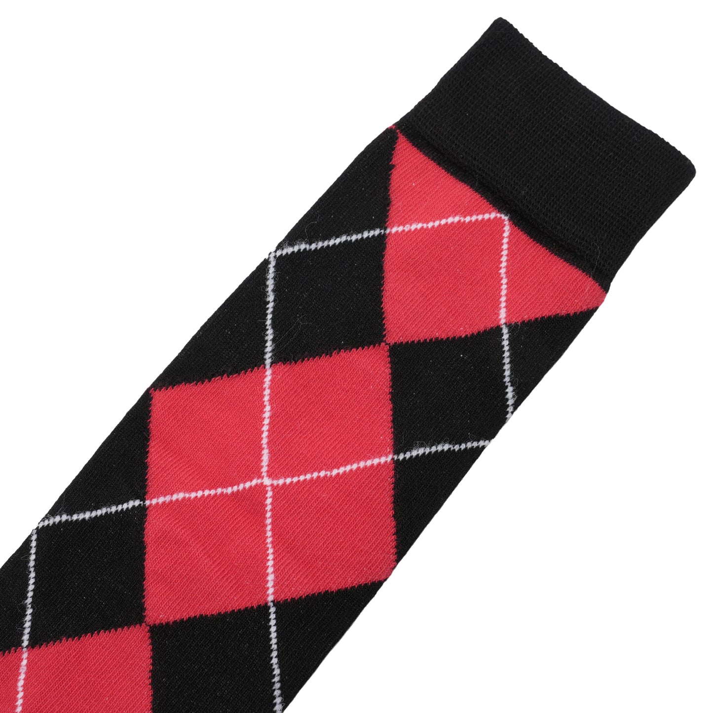 RED ARGYLE LONG SOCK / MULTI