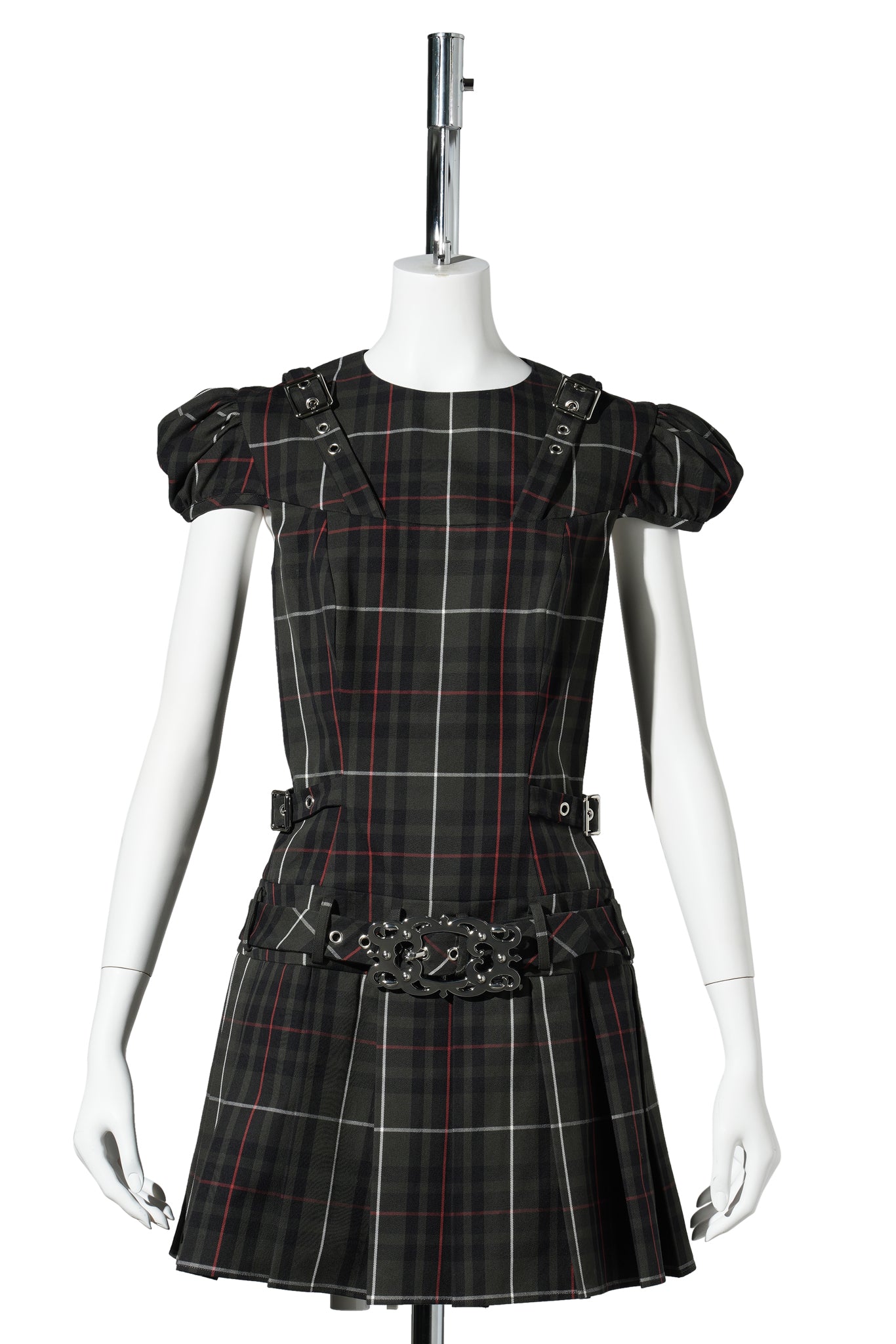 RELEASE DRESS / GREEN TARTAN