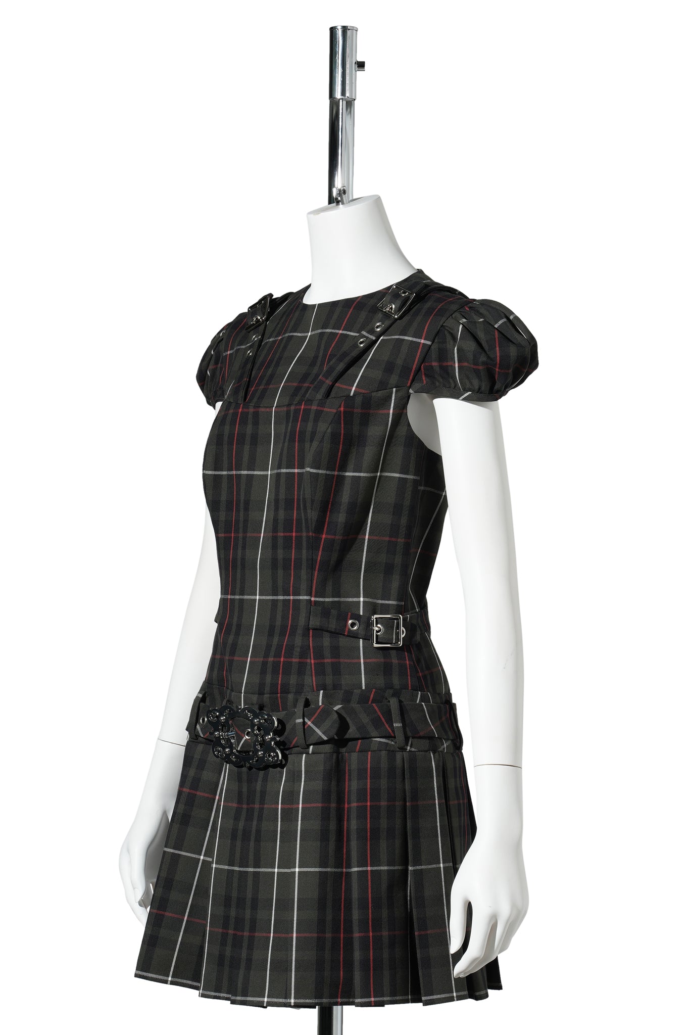 RELEASE DRESS / GREEN TARTAN