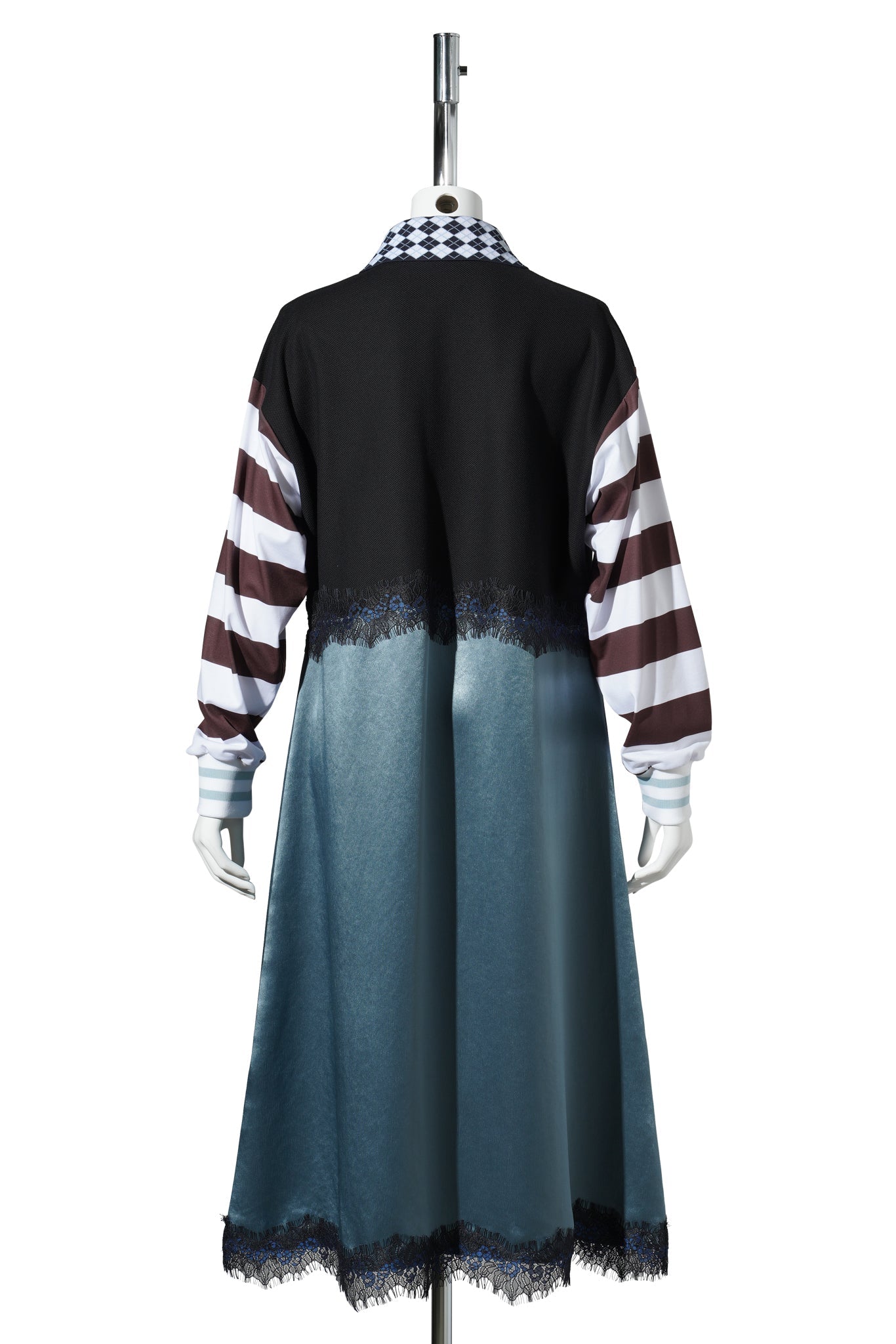 BLACK POLO DRESS / BLACK MULTI