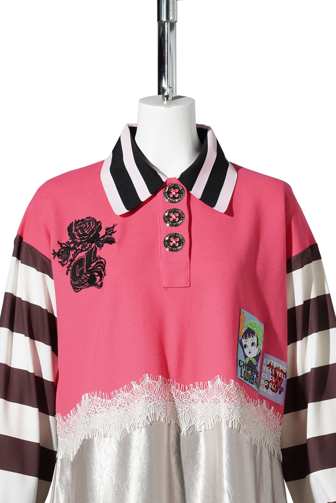 PINK POLO DRESS / PINK MULTI