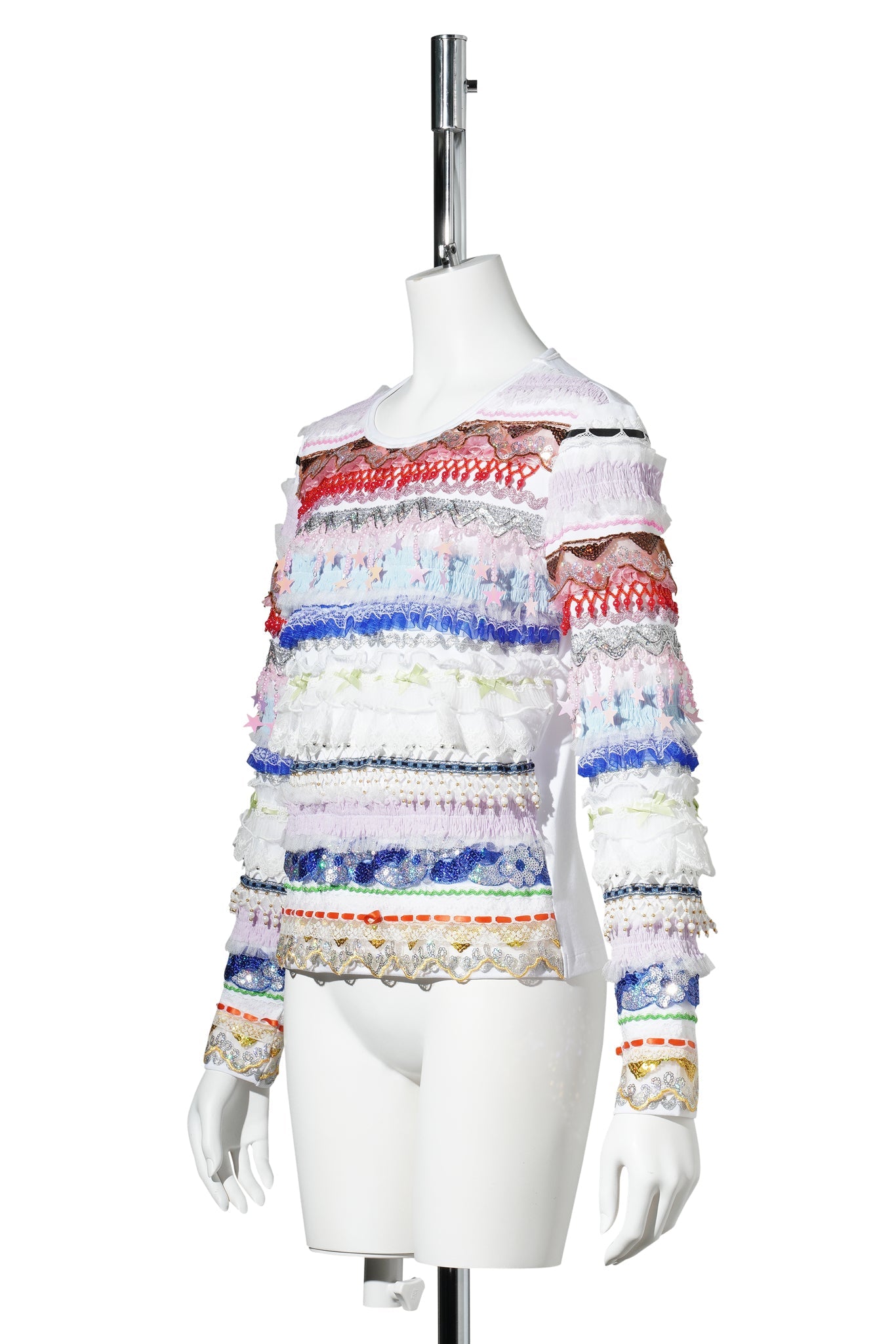 STARBRITES JERSEY TOP / WHITE MULTI
