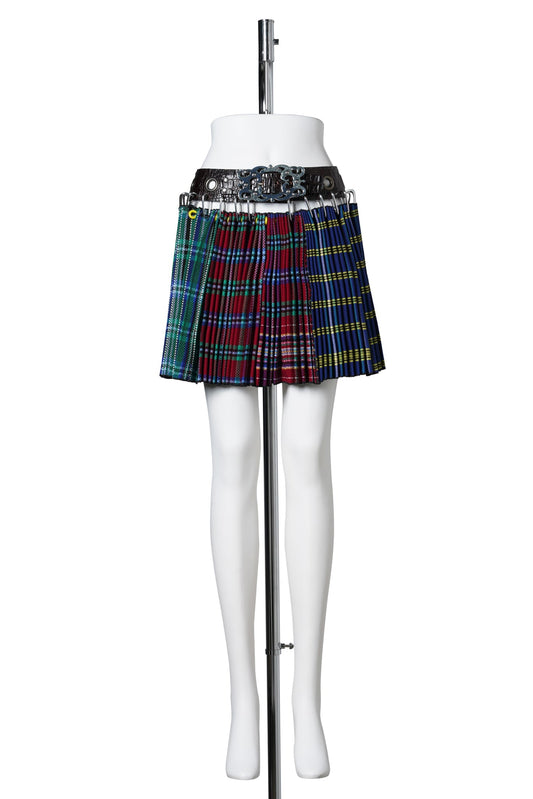 THUNDER APRON MINI CARABINER SKIRT / MULTI