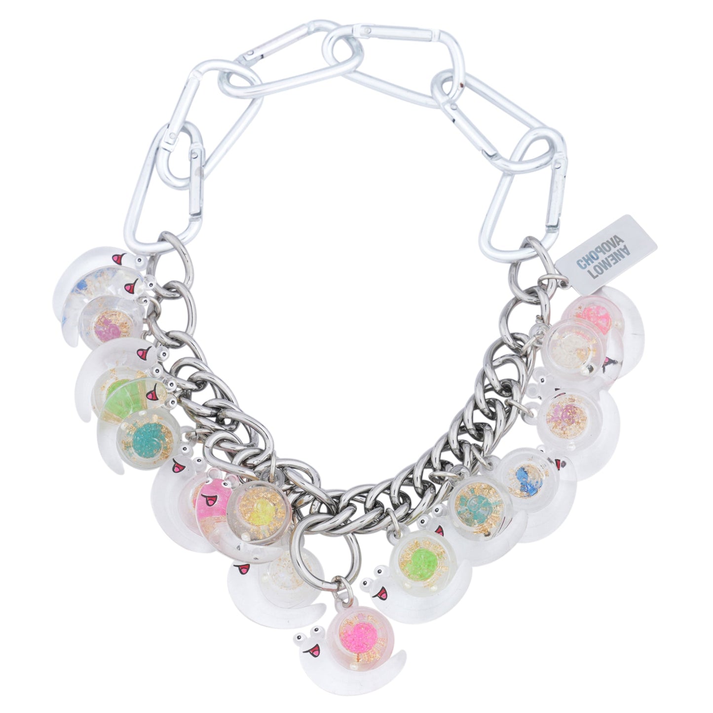 SNAILS CARABINER NECKLACE / MULTI