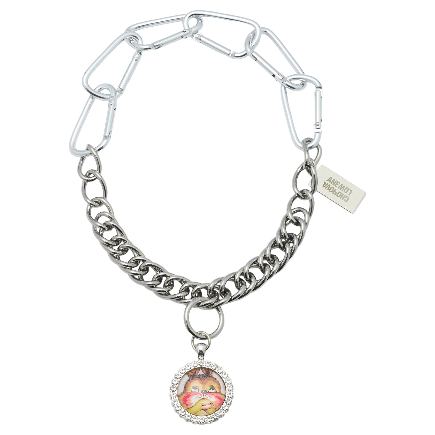 "EXCLUSIVE" CARABINER CHARM NECKLACE / MULTI