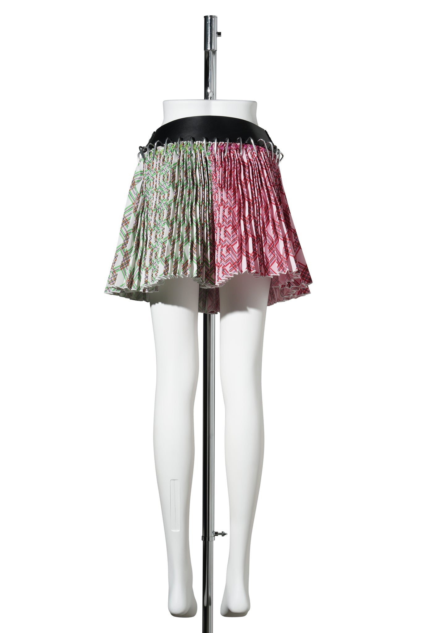 MINI TAFFETA CARABINER SKIRT / MULTI