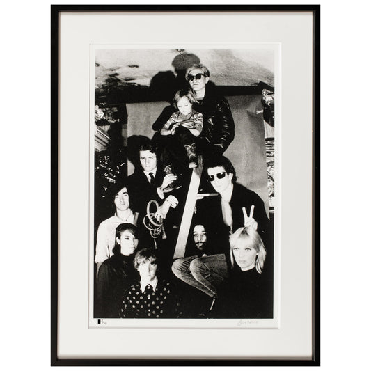 Andy Warhol with The Velvet Underground, Nico's Son Ari Delon, Mary Woronov, and Gerard Malanga