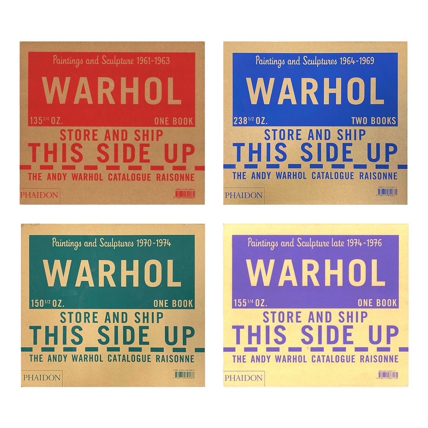 The Andy Warhol Catalogue Raisonne Paintings and Sculptures vol.1-4 set