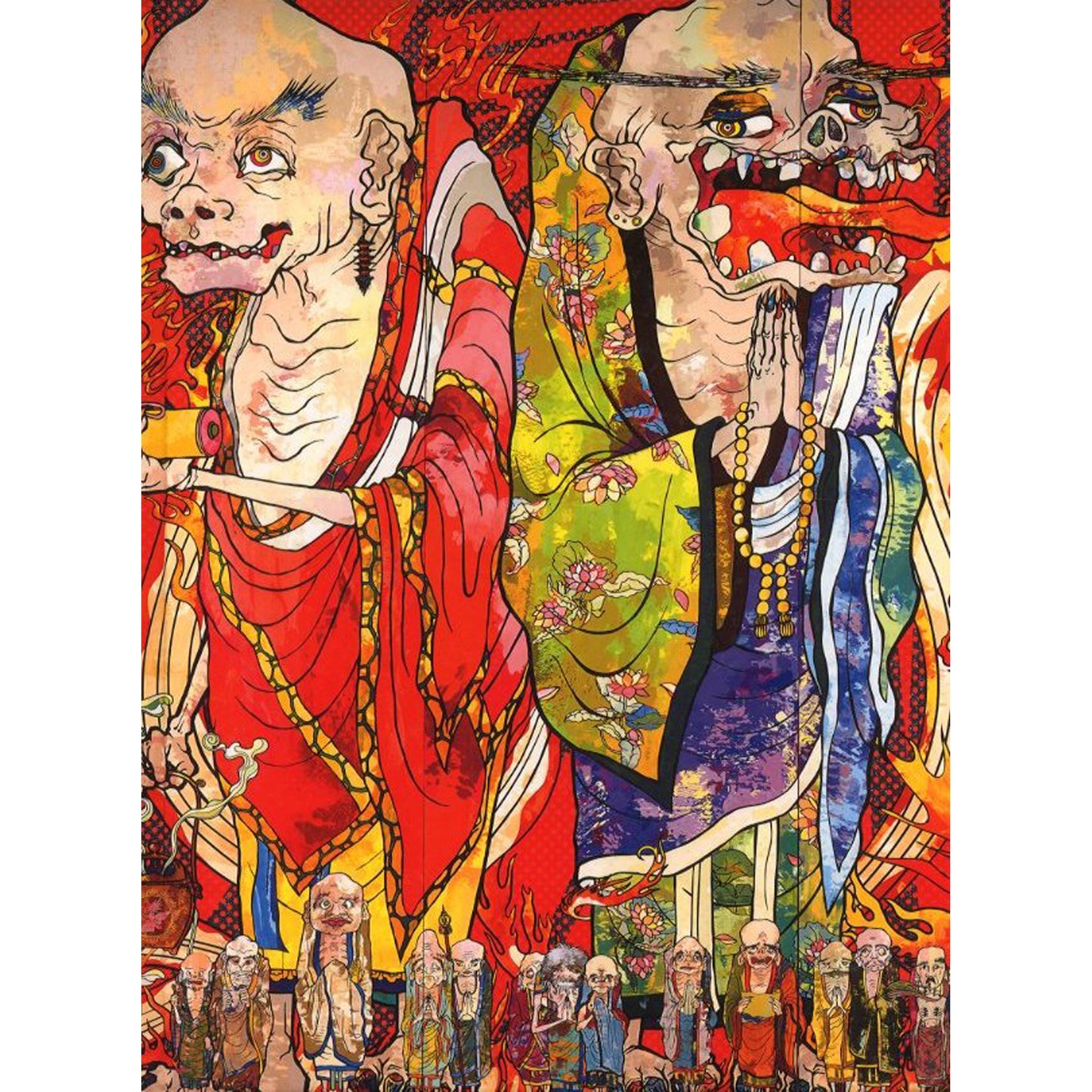 村上隆の五百羅漢図展