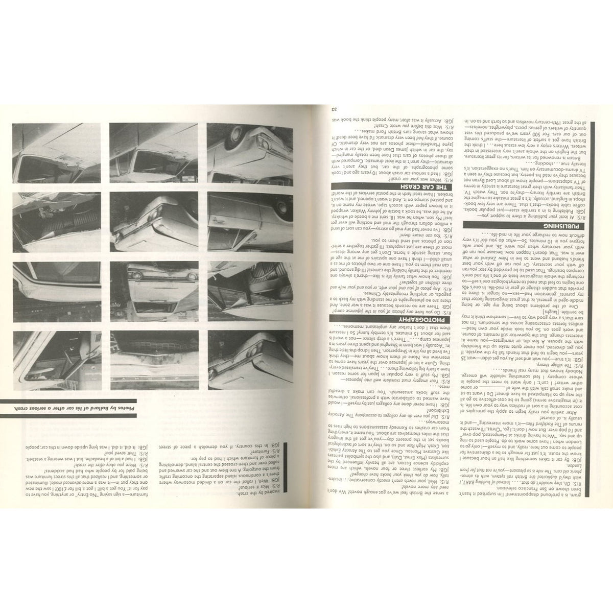 RE/SEACH #8/9 A SPECIAL BOOK ISSUE: J. G. BALLARD