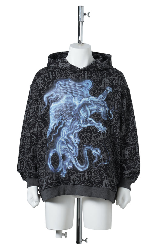 JACQUARD HOODIE / ALLOVER SPIRITS PANTHER