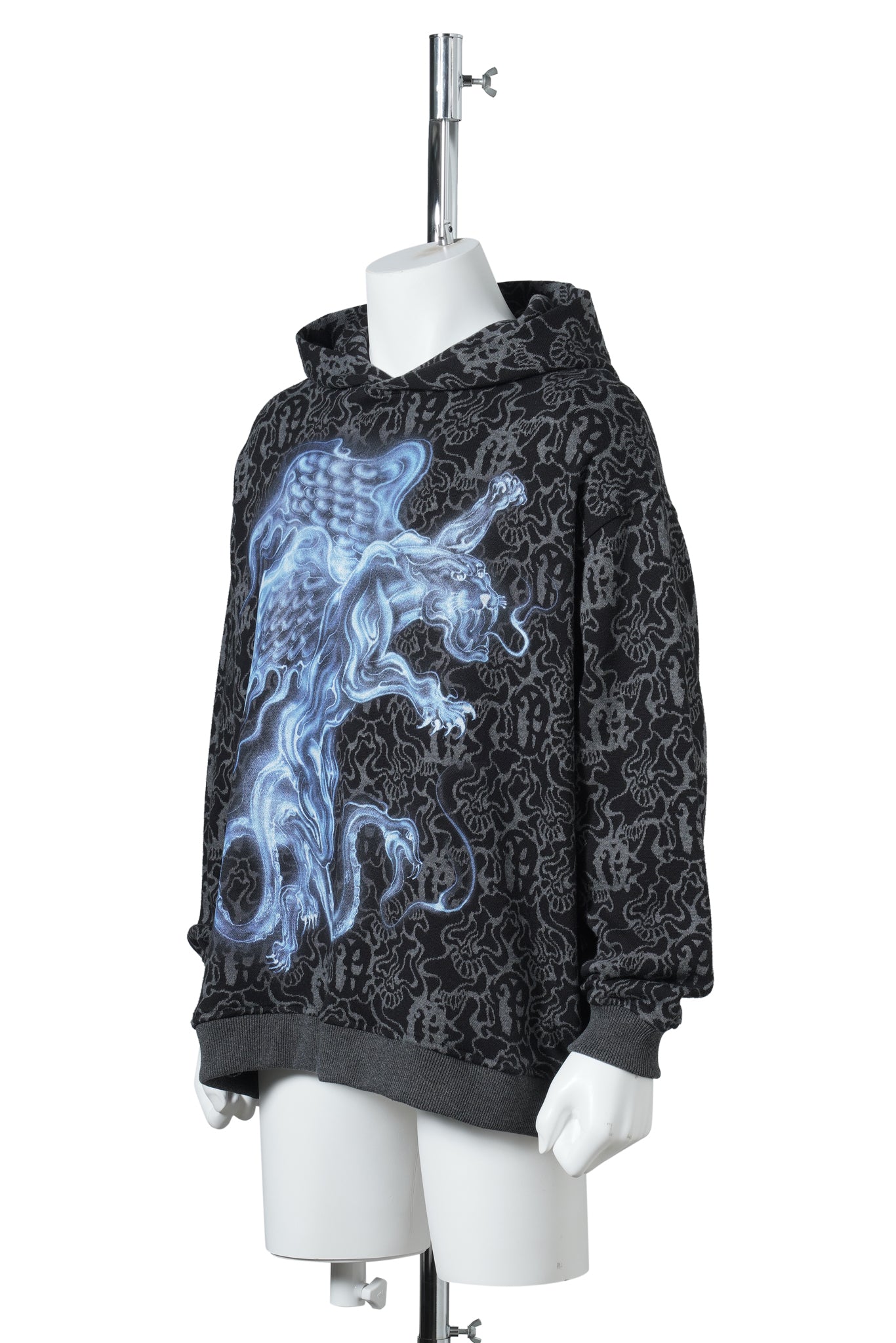 JACQUARD HOODIE / ALLOVER SPIRITS PANTHER