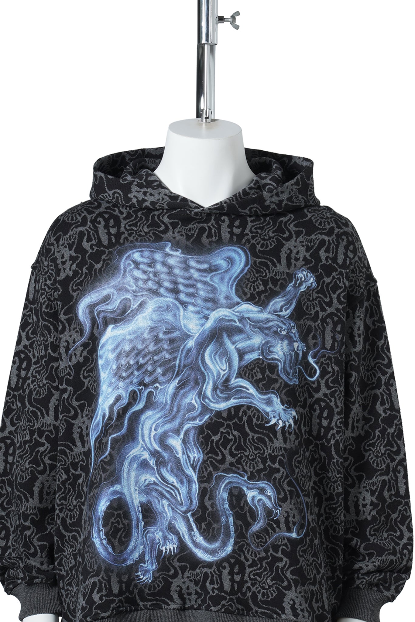 JACQUARD HOODIE / ALLOVER SPIRITS PANTHER