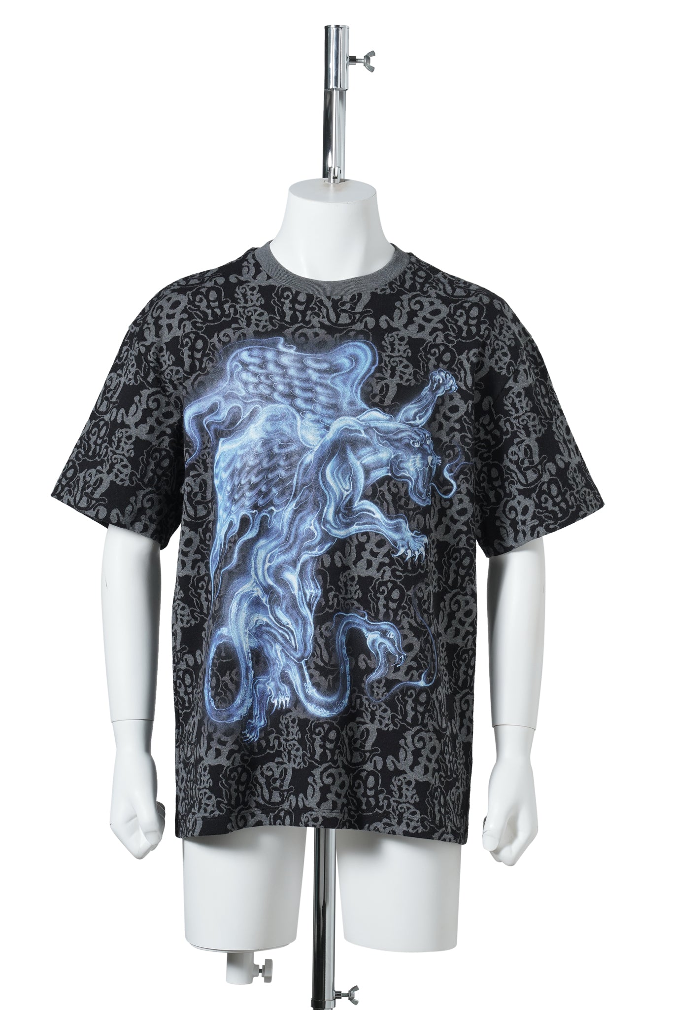JACQUARD T-SHIRT / PANTHER MIDNIGHT BLACK