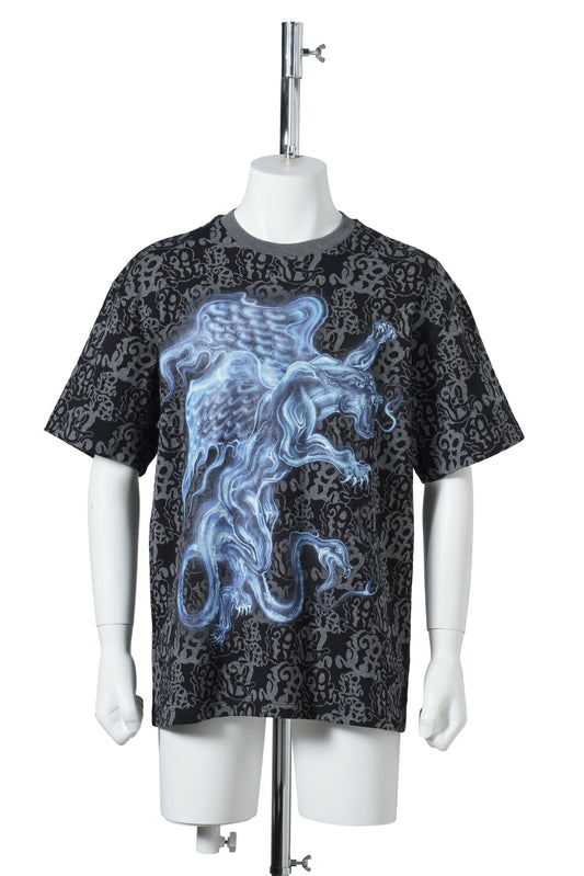 JACQUARD T-SHIRT / PANTHER MIDNIGHT BLACK