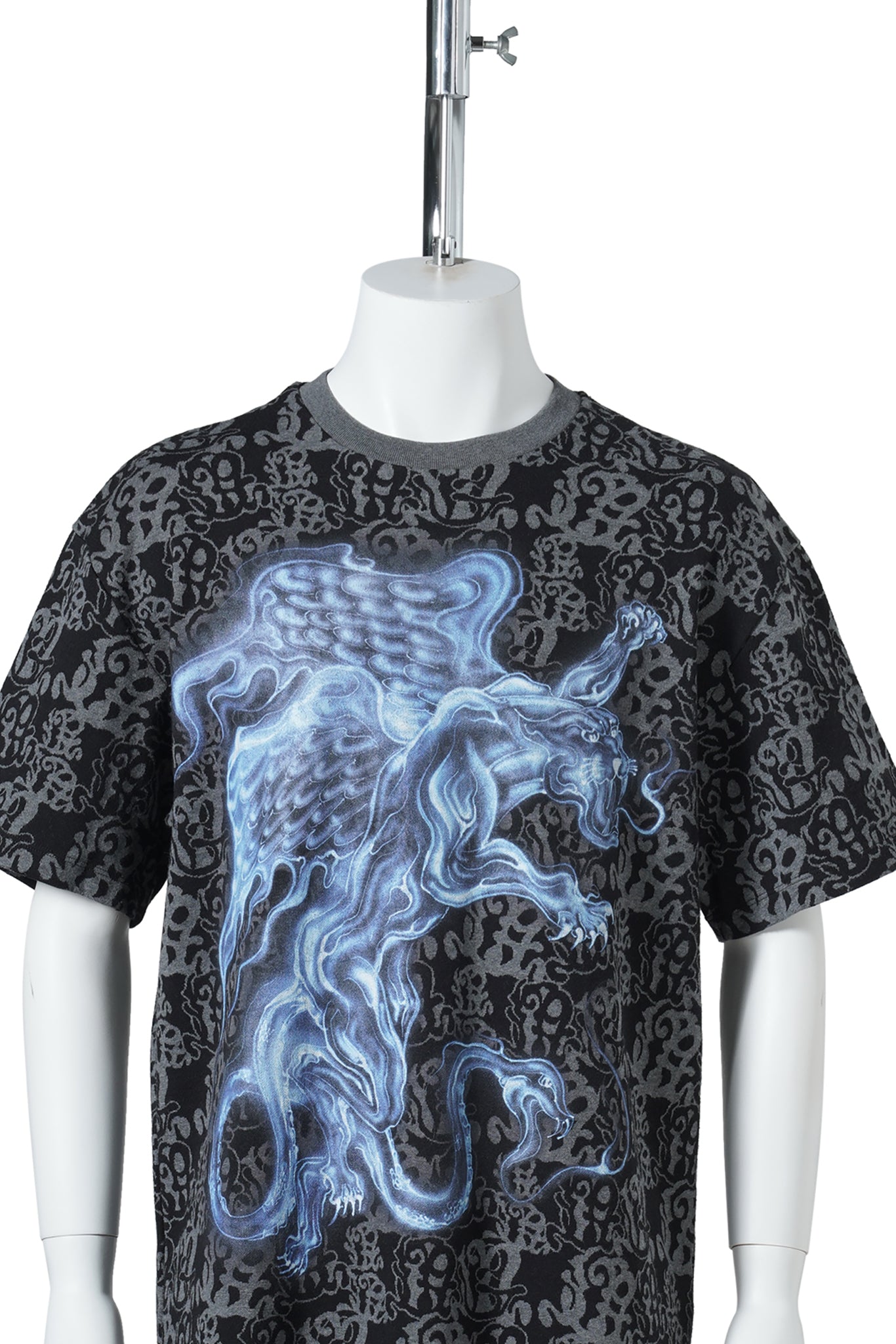 JACQUARD T-SHIRT / PANTHER MIDNIGHT BLACK