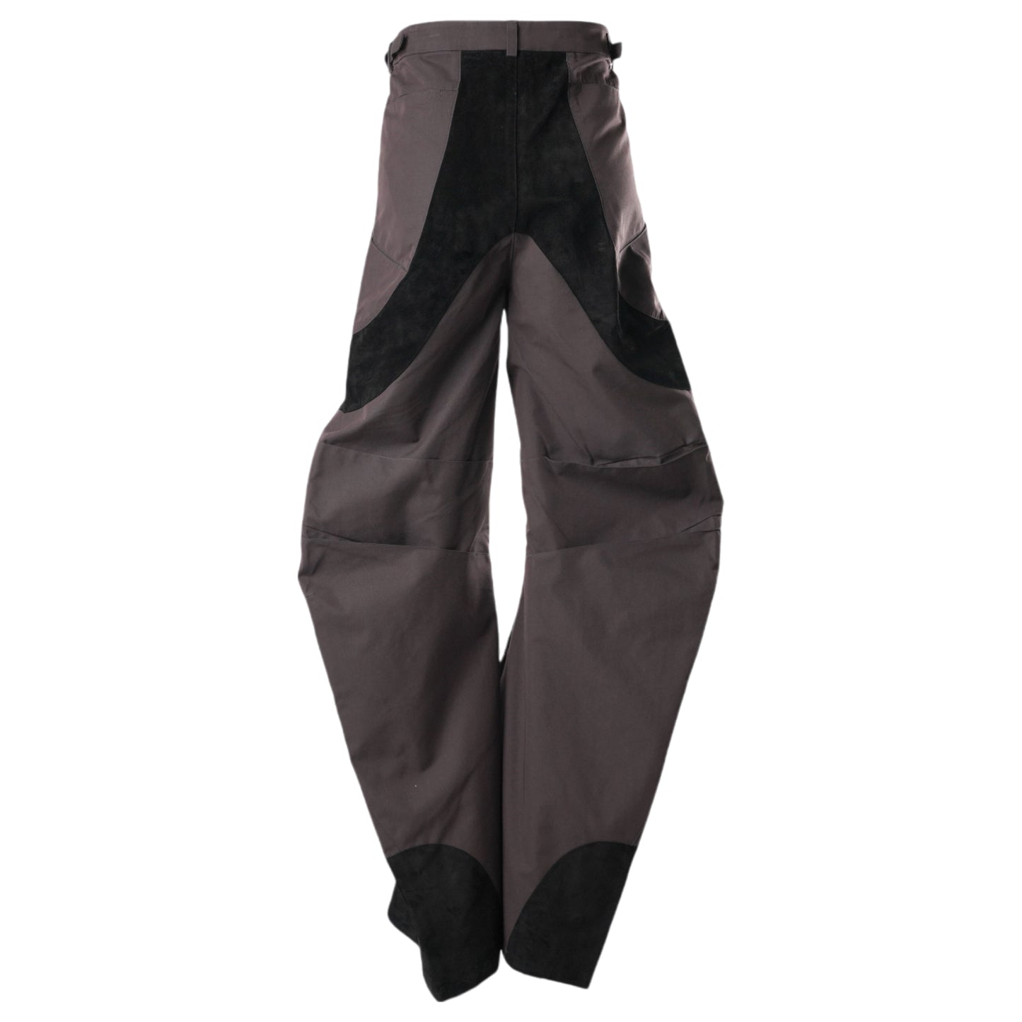 ARTICULATED DART TROUSERS / DARK BROWN