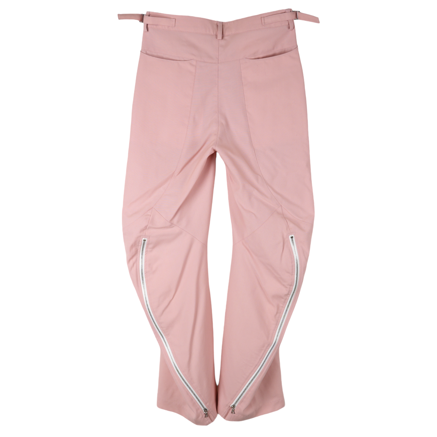 ARTICULATED BACK-ZIP TROSUERS / PINK (MAUVE)