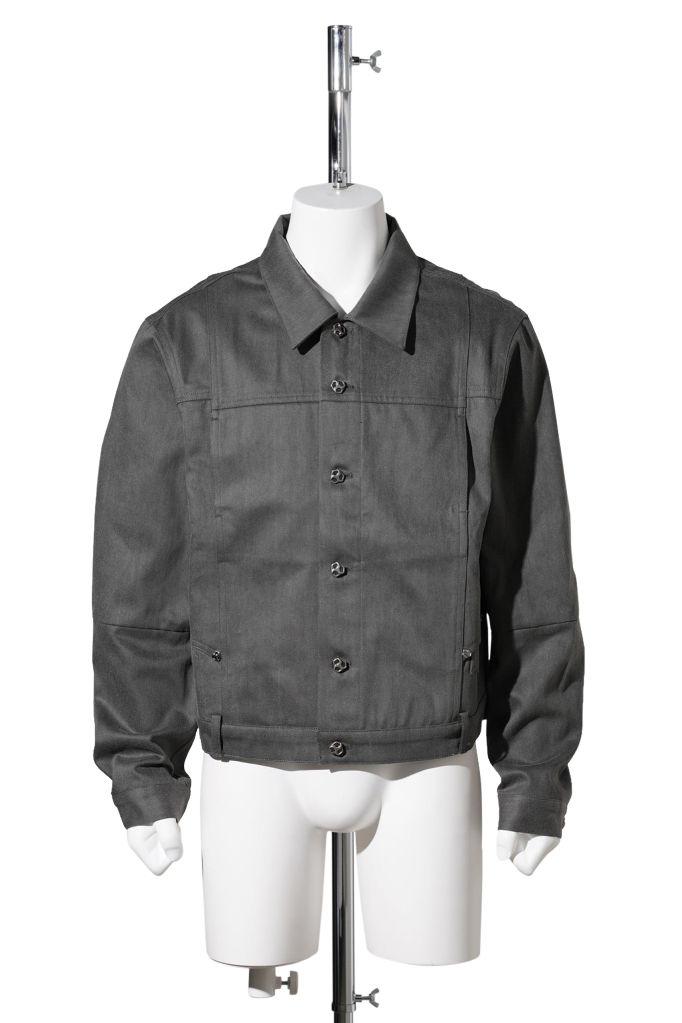 REWORKED DENIM JACKET / GREY