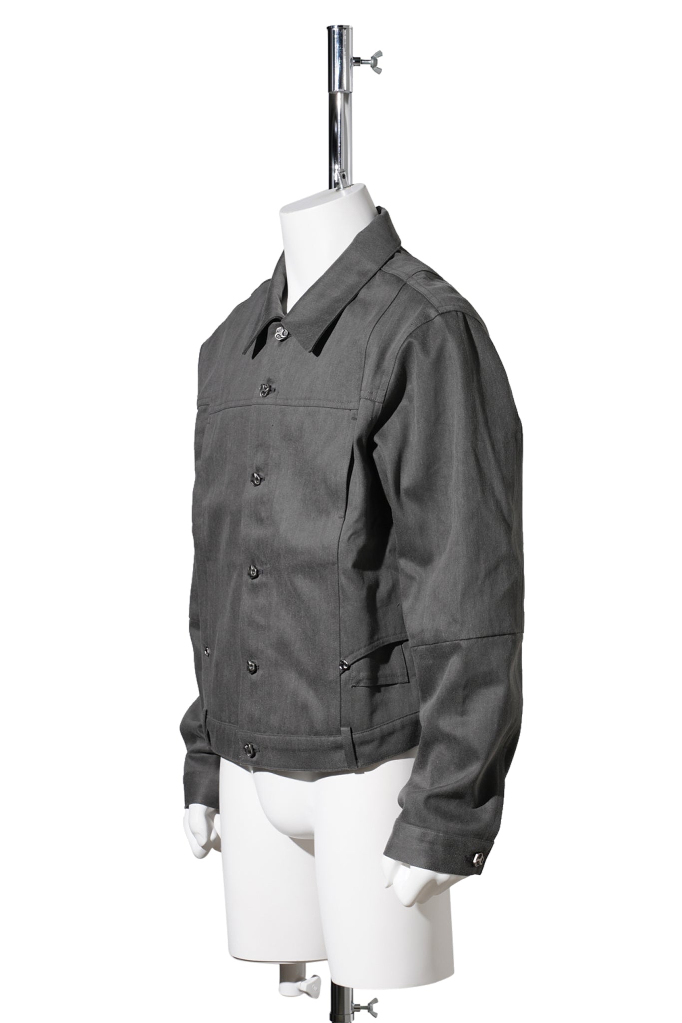 REWORKED DENIM JACKET / GREY