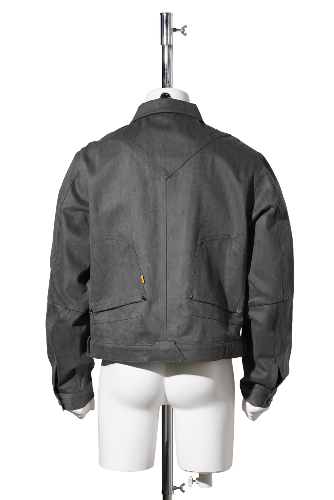 REWORKED DENIM JACKET / GREY