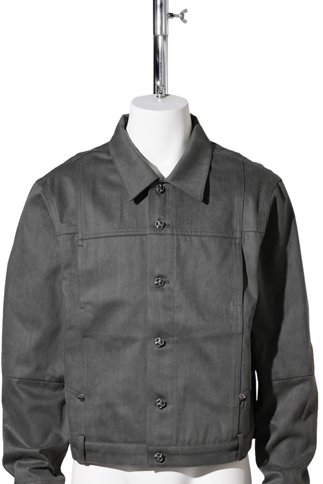 REWORKED DENIM JACKET / GREY