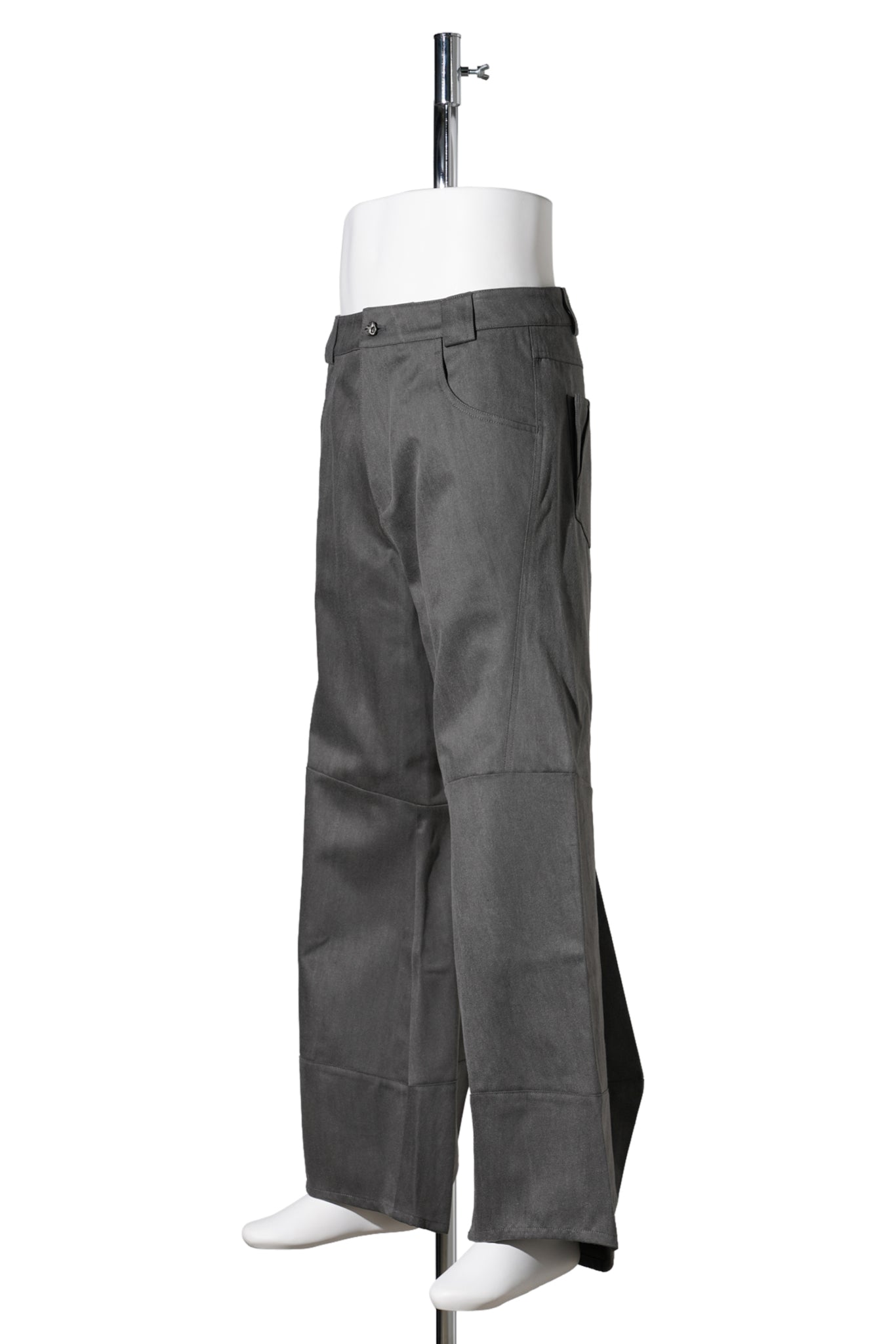 STRUCTURED FLARE TROUSERS / GREY