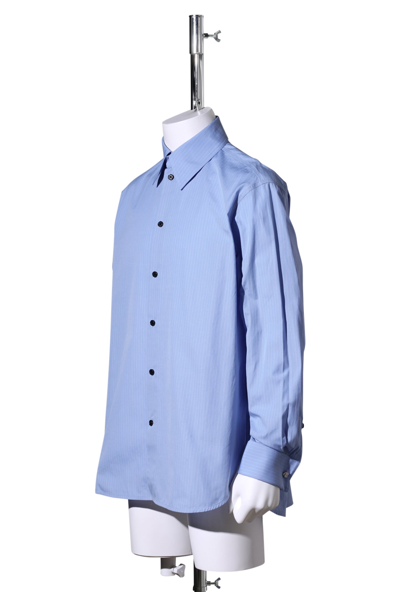 TAILORED DRESS SHIRT / BLUE PINSTRIPE