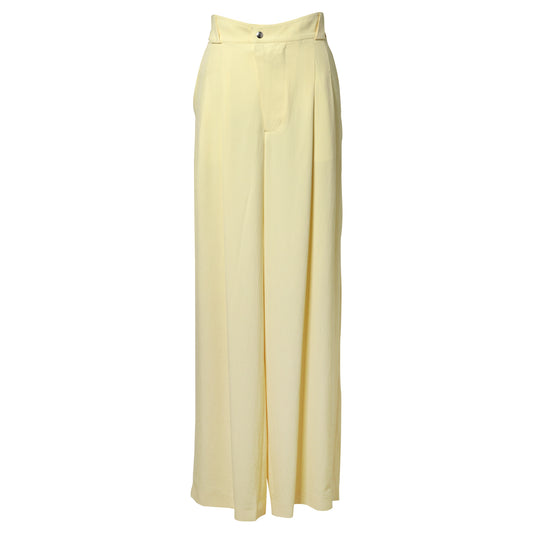 WIDE FLUID TROUSERS / LEMON YELLOW