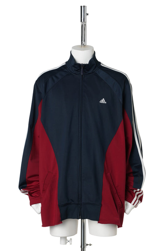 RECONSTRUCTED HYBRID VINTAGE TRACK JACKET (C) / MULTI COLOUR