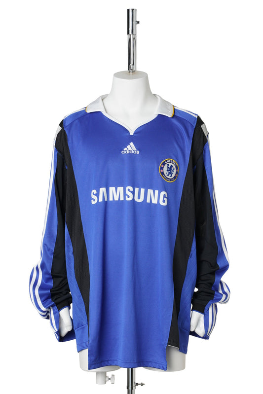 RECONSTRUCTED HYBRID VINTAGE LONGSLEEVEFOOTBALL JERSEY (CHELSEA 2008 and 2002) / MULTI COLOUR