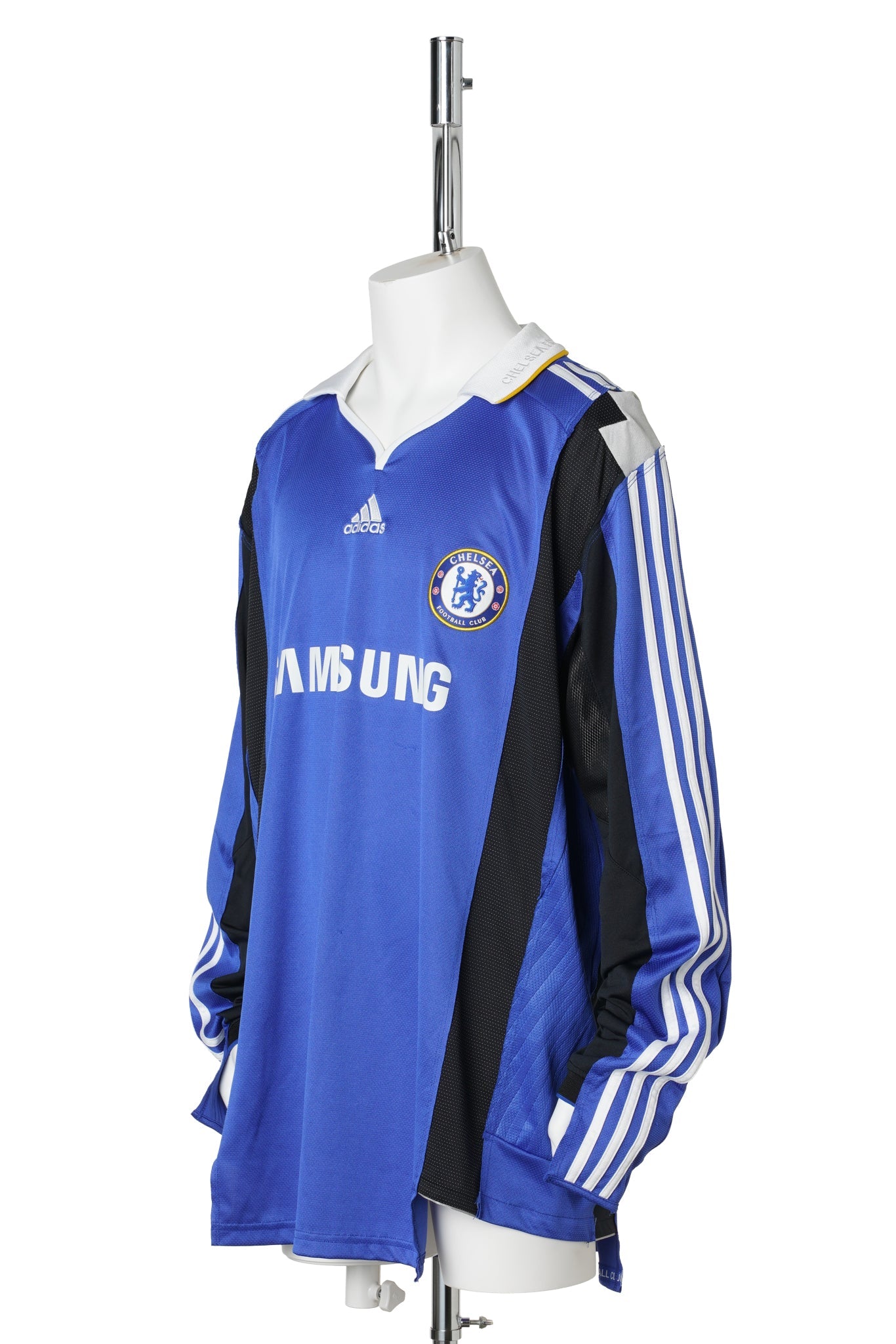 RECONSTRUCTED HYBRID VINTAGE LONGSLEEVEFOOTBALL JERSEY (CHELSEA 2008 and 2002) / MULTI COLOUR