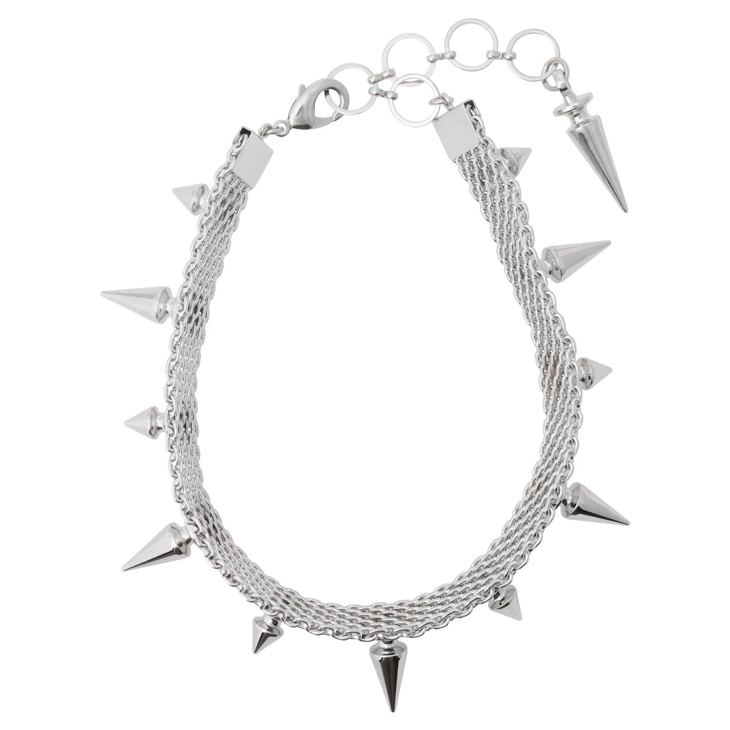 STUDS CHOKER / SILVER