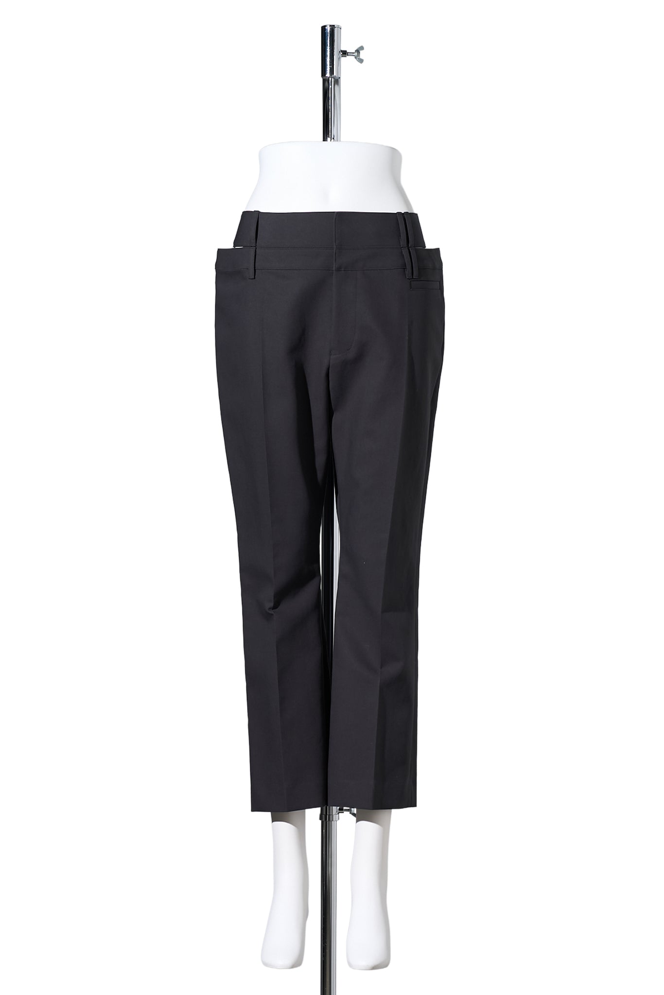 KNIFE CUT PANTS / CHACOARL GRAY