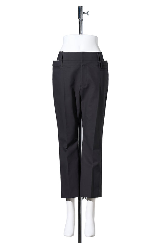 KNIFE CUT PANTS / CHACOARL GRAY