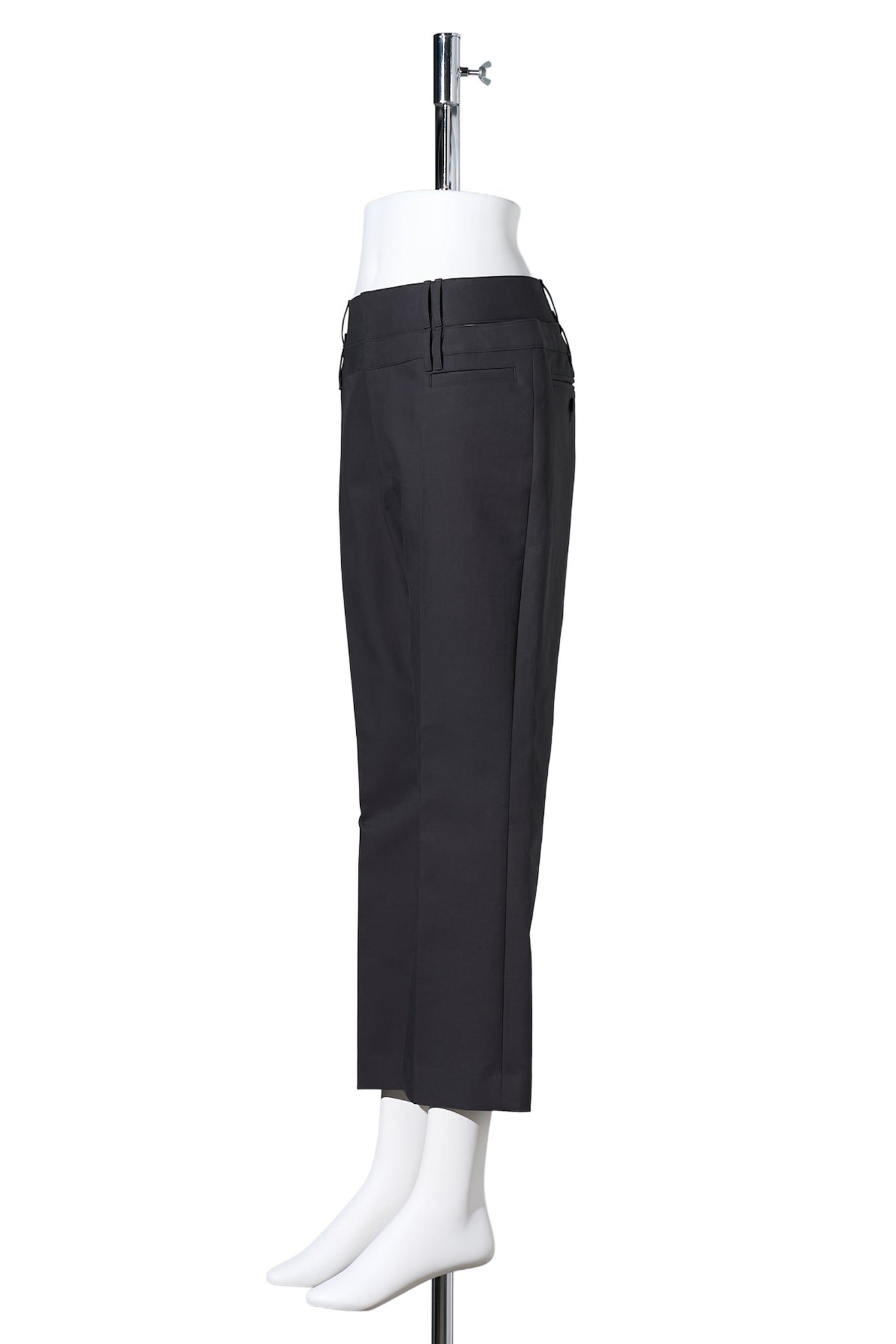 KNIFE CUT PANTS / CHACOARL GRAY