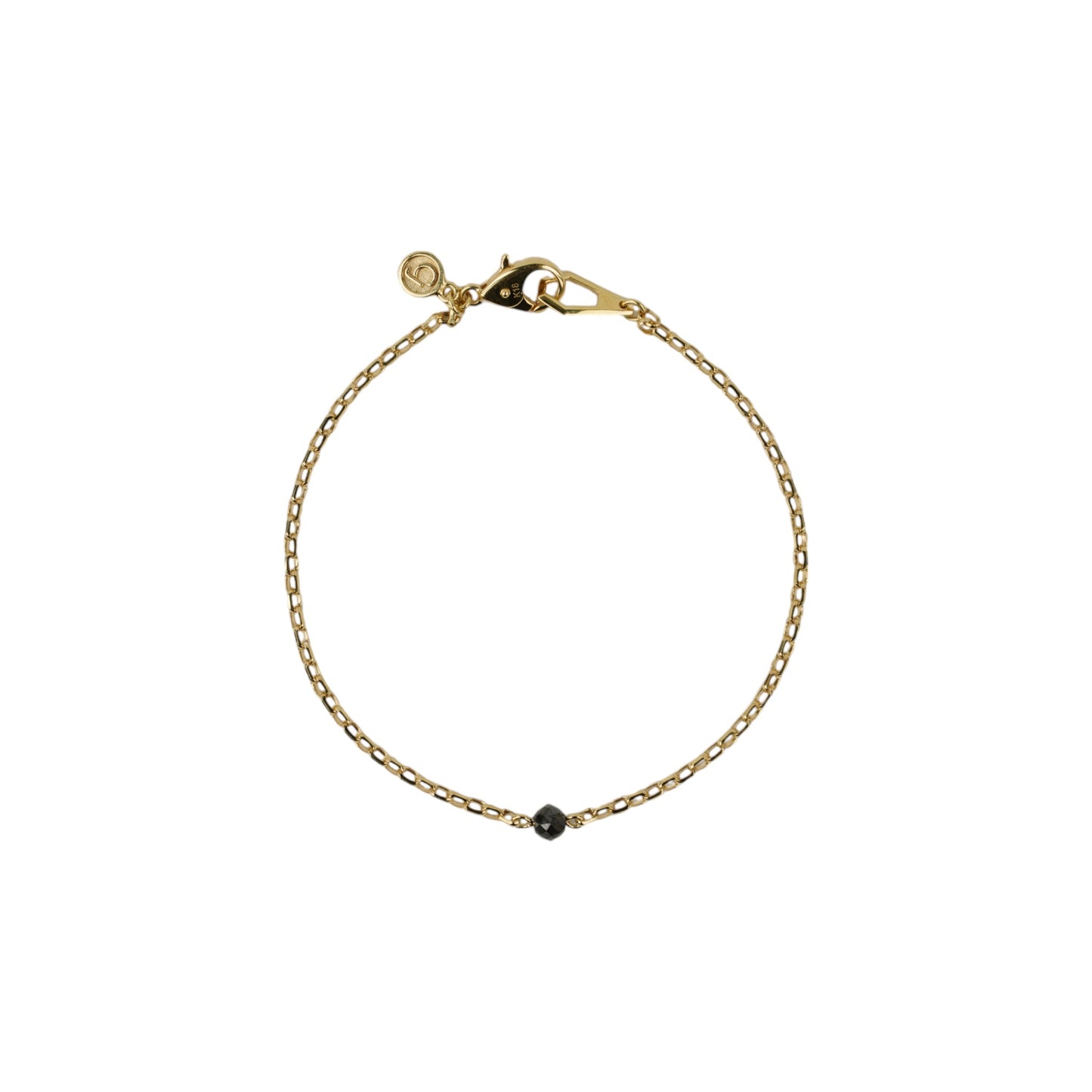 BRACELET ALECT / K18YG GOLD/BLACK DIAMOND