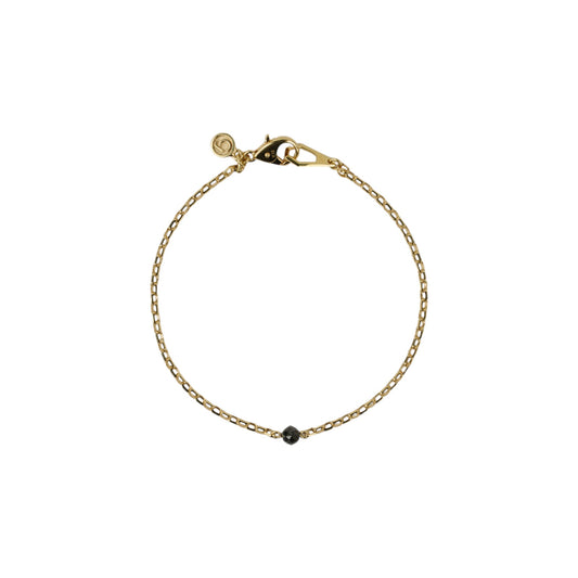 BRACELET ALECT / K18YG GOLD/BLACK DIAMOND